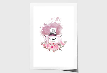 Luxury Rose Perfume Wall Art Limited Edition High Quality Print Unframed Roll Canvas None