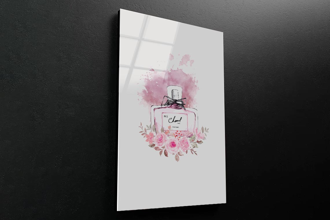 Luxury Rose Perfume 3D Design Acrylic Glass Print Tempered Glass Wall Art 100% Made in Australia Ready to Hang