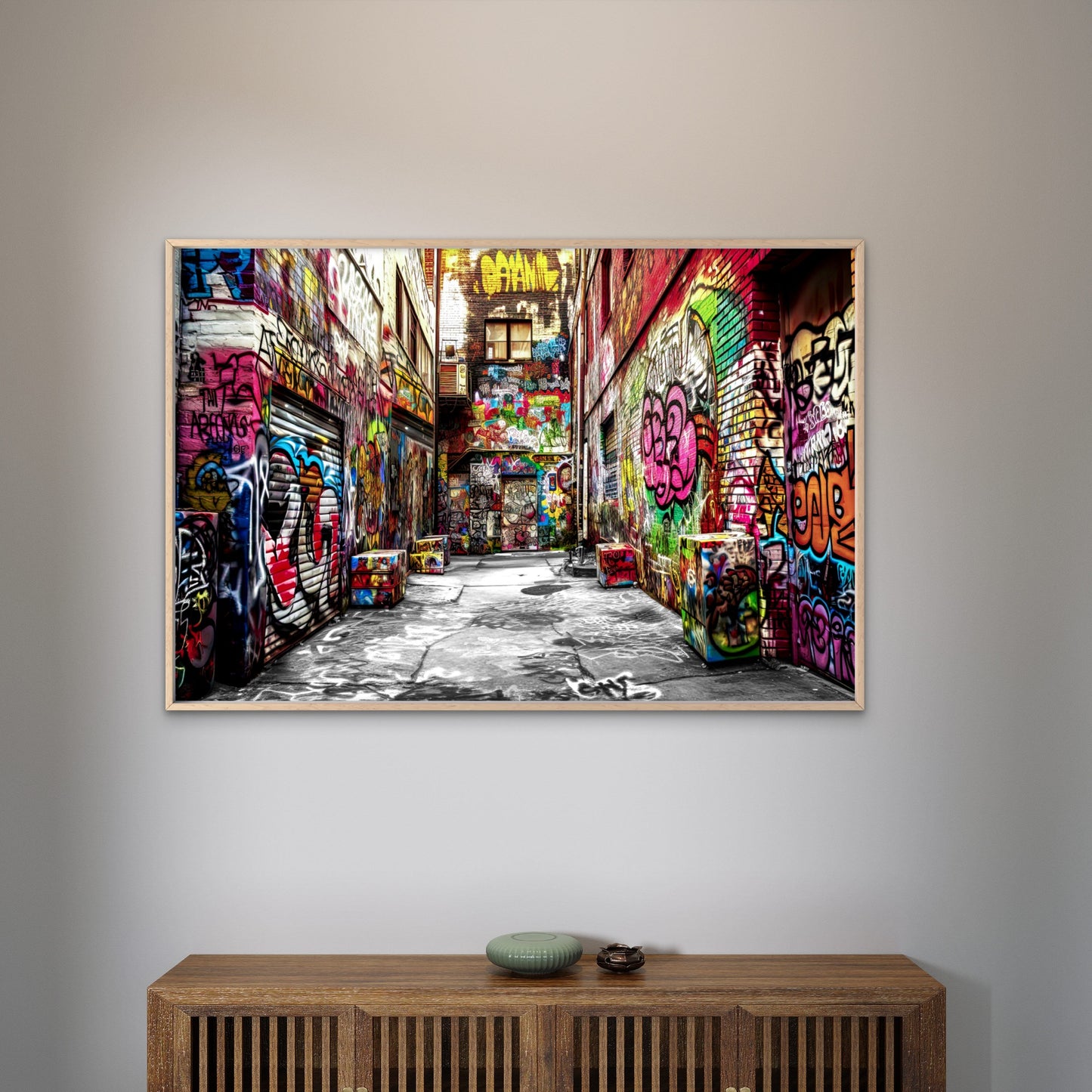 Modern Graffiti Street Painting Wall Art Decor 100% Australian Made