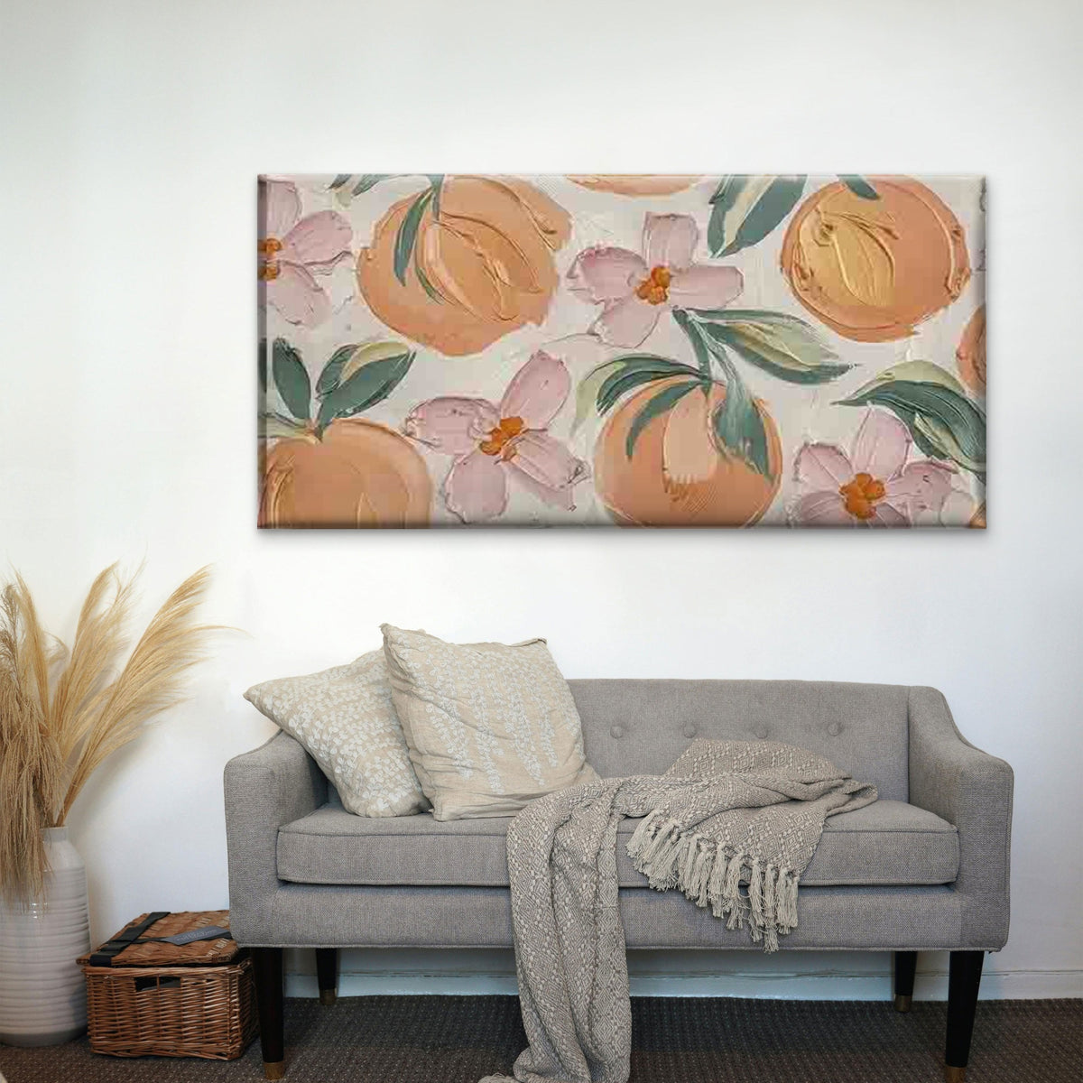 Abstract Fruit Designs Wall Art Canvas Office Home Room Framed 120x60cm