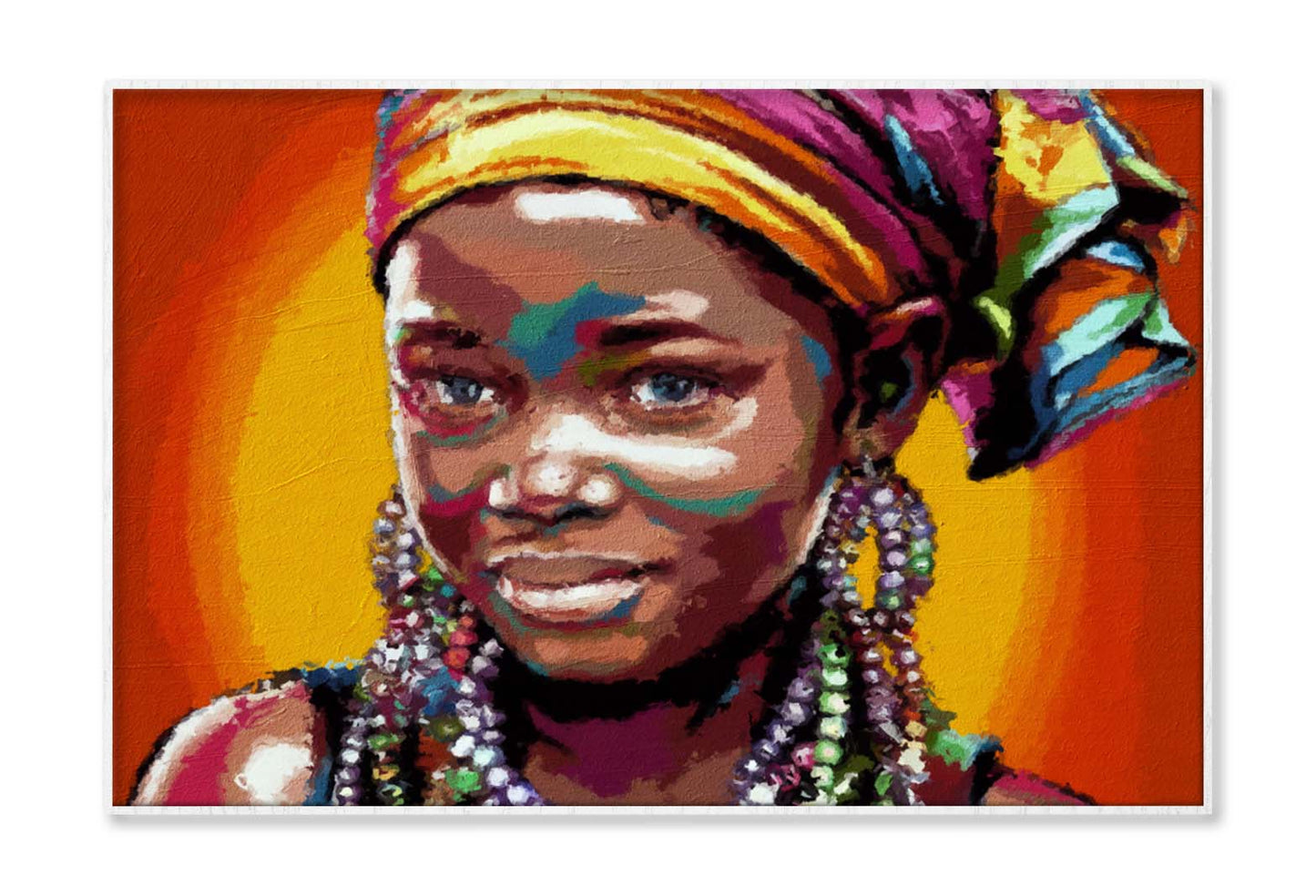 African American Beautiful Girl Wall Art Limited Edition High Quality Print