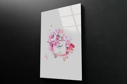 Pink Rose Perfume 3D Design Acrylic Glass Print Tempered Glass Wall Art 100% Made in Australia Ready to Hang