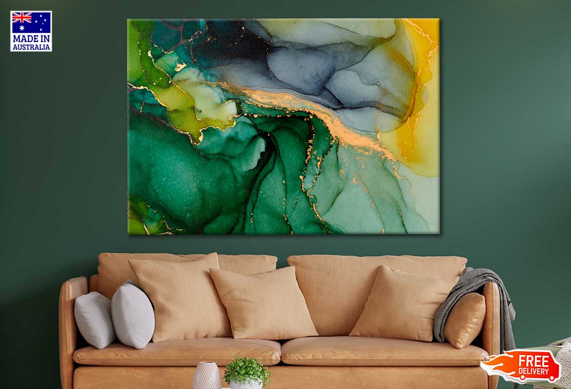 Abstract Fluid Art Painting Print 100% Australian Made