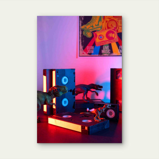 Retro VHS Packaging Indoors 60x90cm Metal Print Ready to Hang