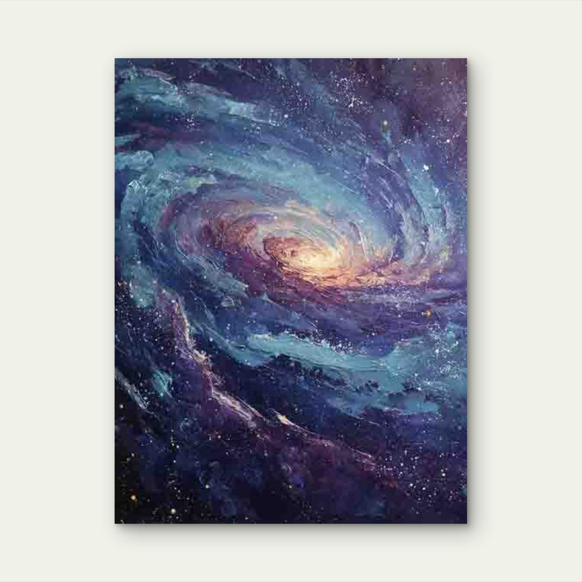 Swirling Galaxy In Universe Metal Print Ready to Hang