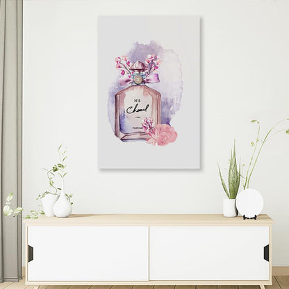 Purple Pink Perfume 3D Design Acrylic Glass Print Tempered Glass Wall Art 100% Made in Australia Ready to Hang