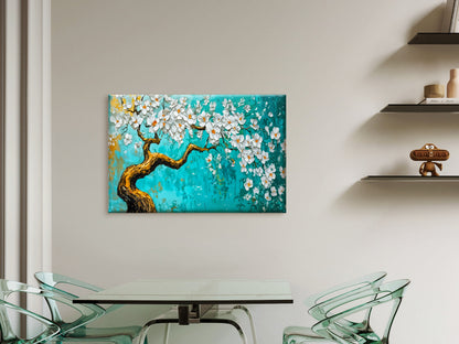 Blue White Tree Painting  Wall Art Decor 100% Australian Made