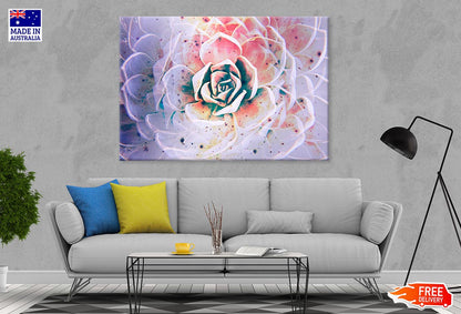 White Mexican Rose closeup Print 100% Australian Made