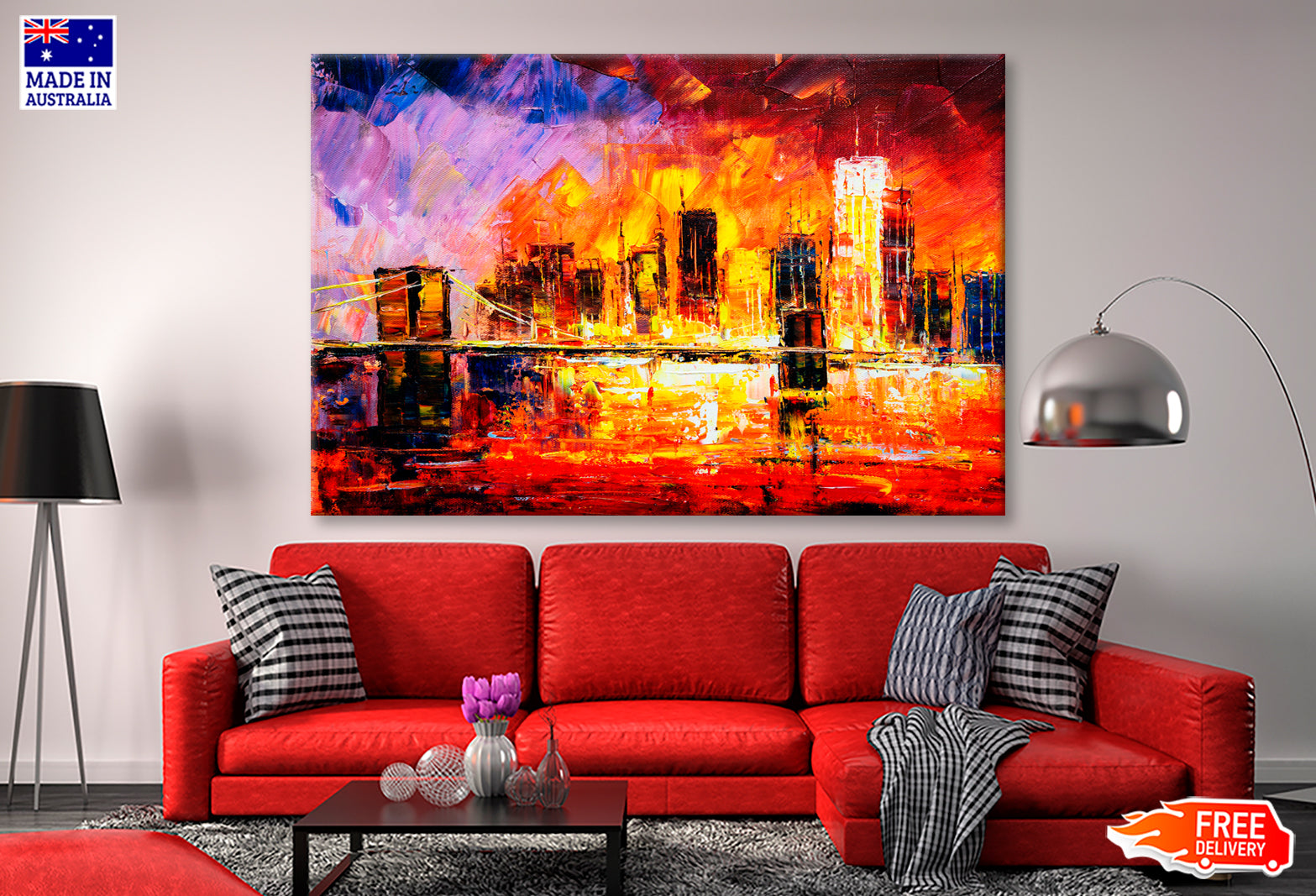 Brooklyn Bridge, New York Oil Painting Wall Art Limited Edition High Quality Print