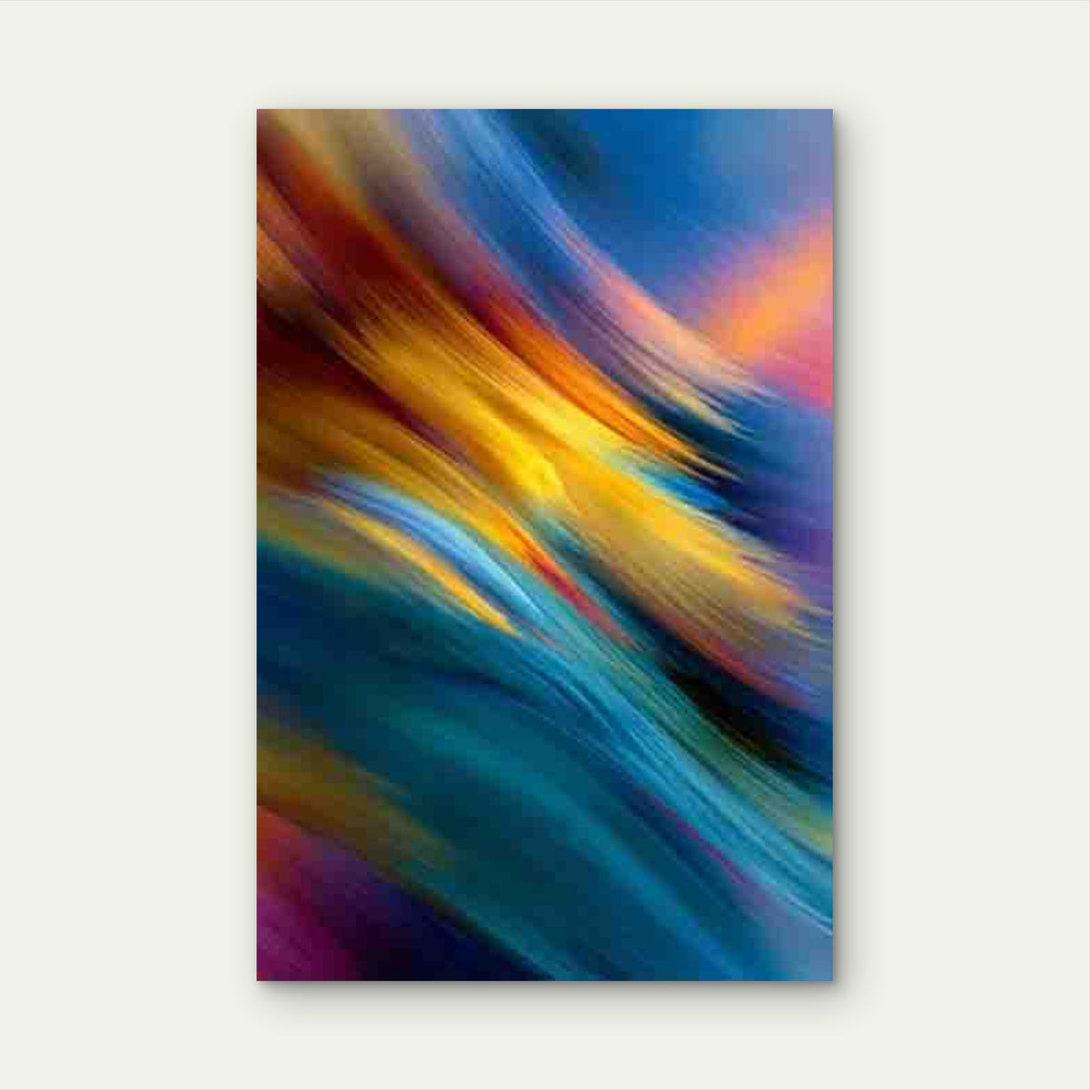Featuring Vibrant Color Motion, Metal Print Ready to Hang