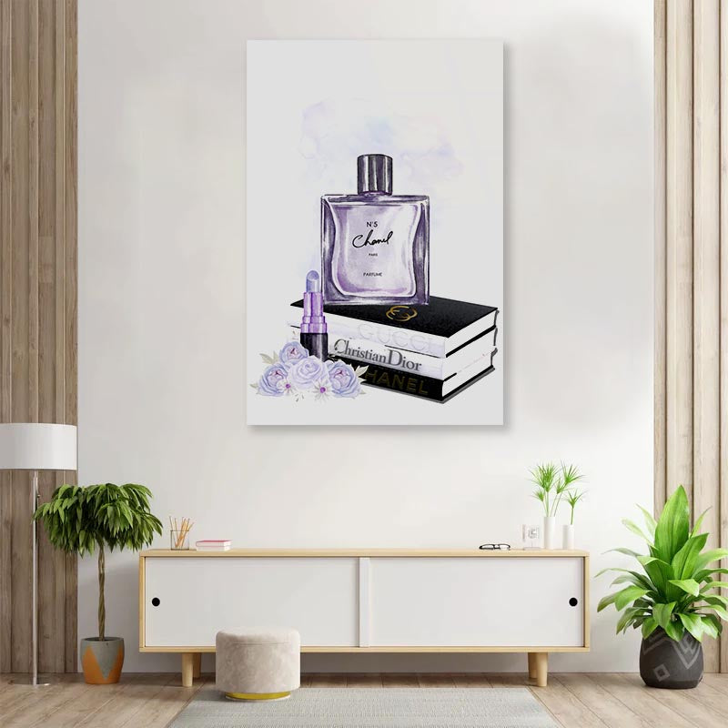 Perfume and Book Set 3D Design Acrylic Glass Print Tempered Glass Wall Art 100% Made in Australia Ready to Hang