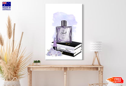 Perfume and Book Set Wall Art Limited Edition High Quality Print