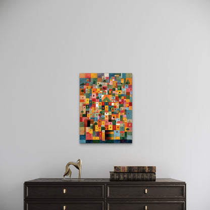 Square Modern Minimalist 60x90cm Metal Print Ready to Hang