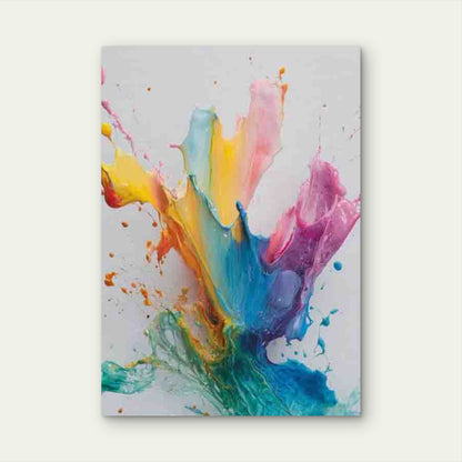 Abstract Ink Splatter 60x90cm Metal Print Ready to Hang