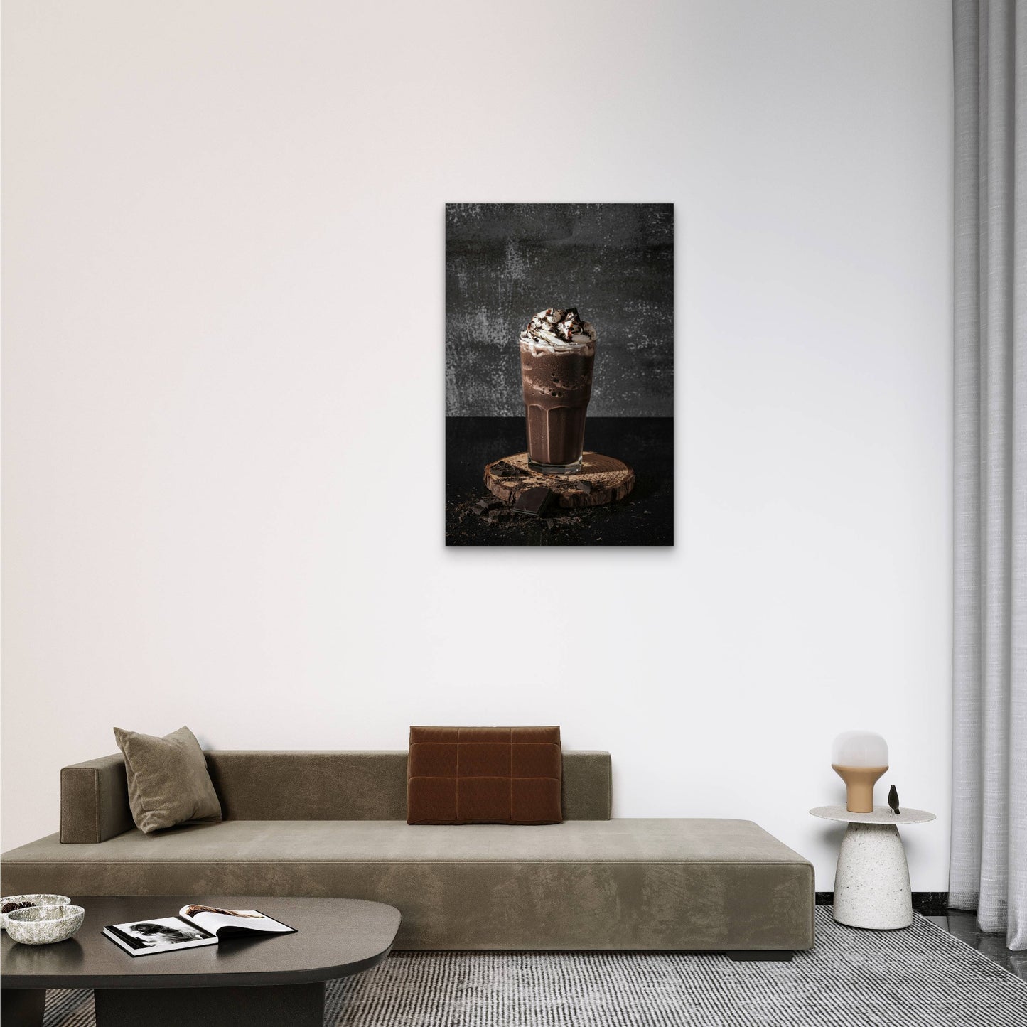 Brownie Hot Fudge Milkshake 40x60cm Metal Print Ready to Hang