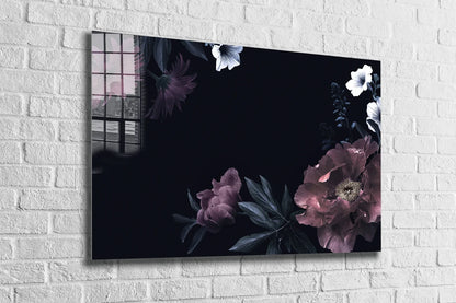 Flowers Leaves Painting UV Direct Aluminum Print Australian Made Quality