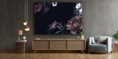 Flowers Leaves Painting UV Direct Aluminum Print Australian Made Quality