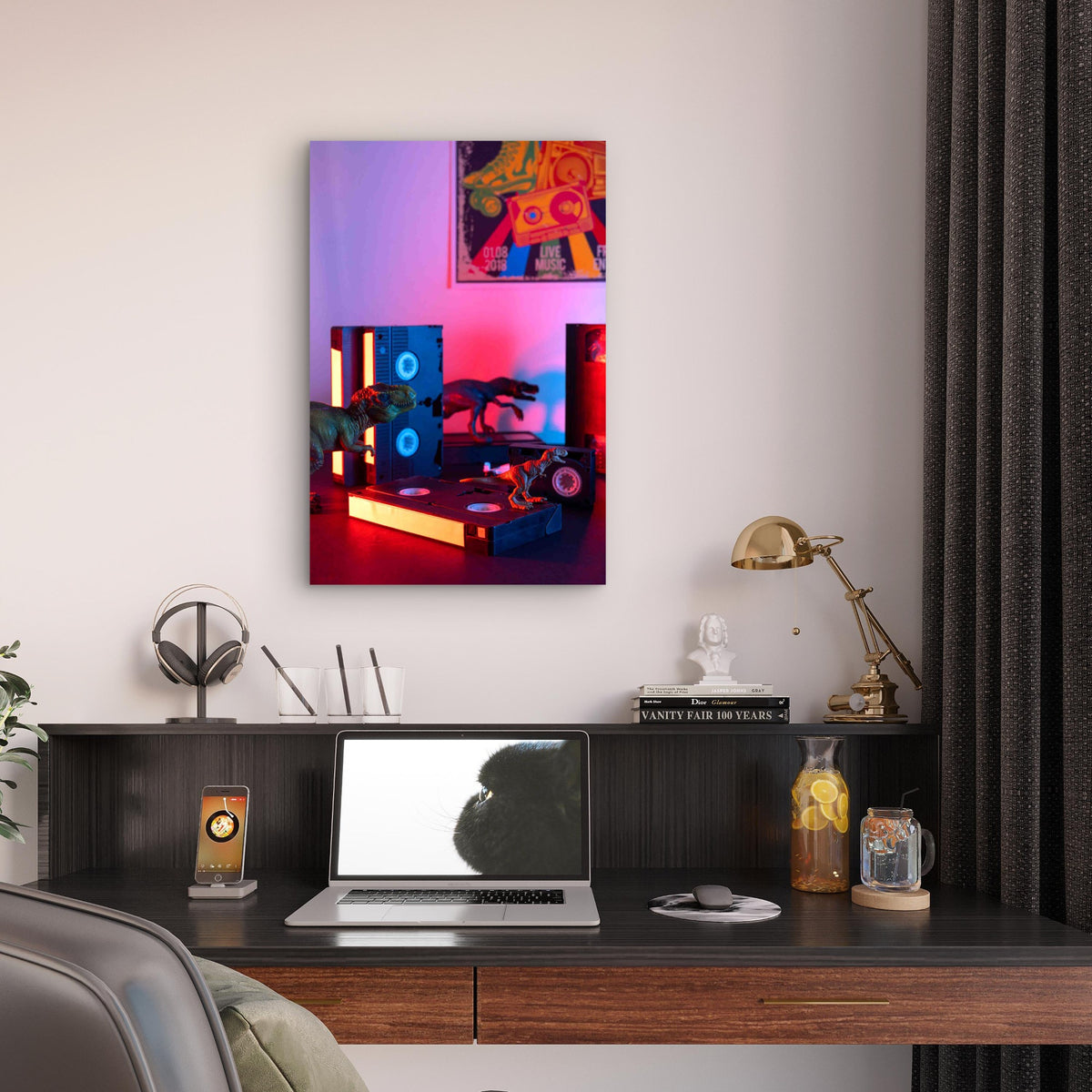Retro VHS Packaging Indoors 40x60cm Metal Print Ready to Hang