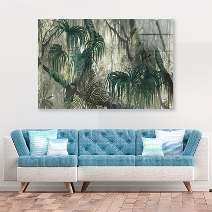 Tropical Plants and Trees Acrylic Glass Print Tempered Glass Wall Art 100% Made in Australia Ready to Hang