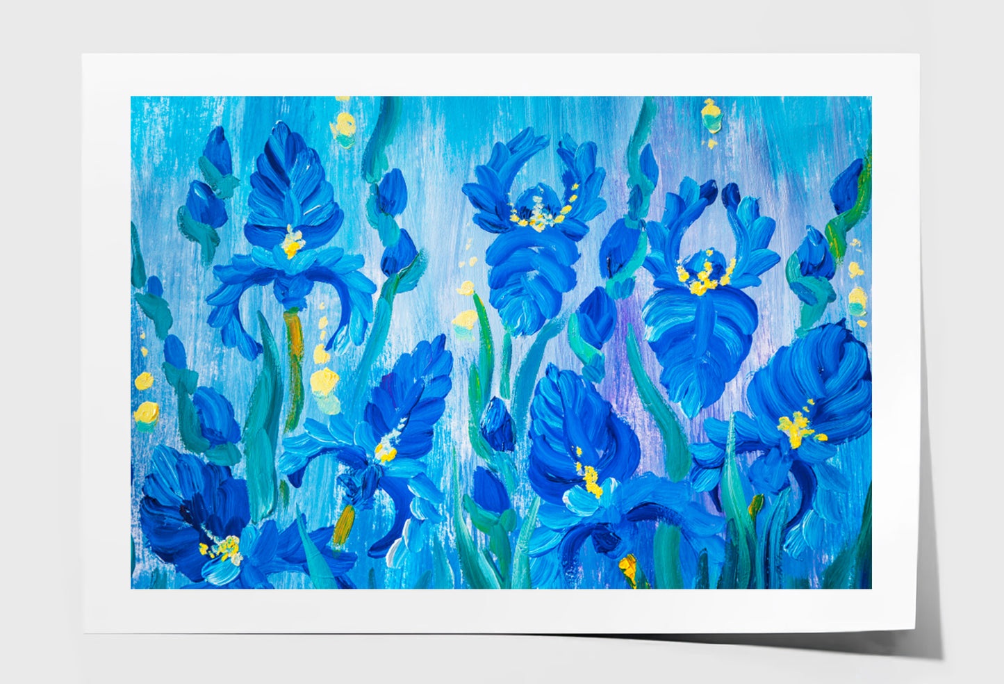 Oil Painting of Beautiful Flowers Wall Art Limited Edition High Quality Print Unframed Roll Canvas None