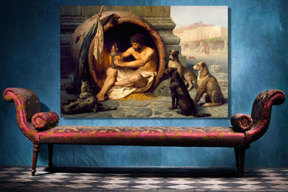 Jean Leon Gerome, Diogenes UV Direct Aluminum Print Australian Made Quality