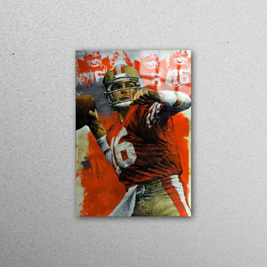 Joe Montana San Francisco Acrylic Glass Print Tempered Glass Wall Art 100% Made in Australia Ready to Hang