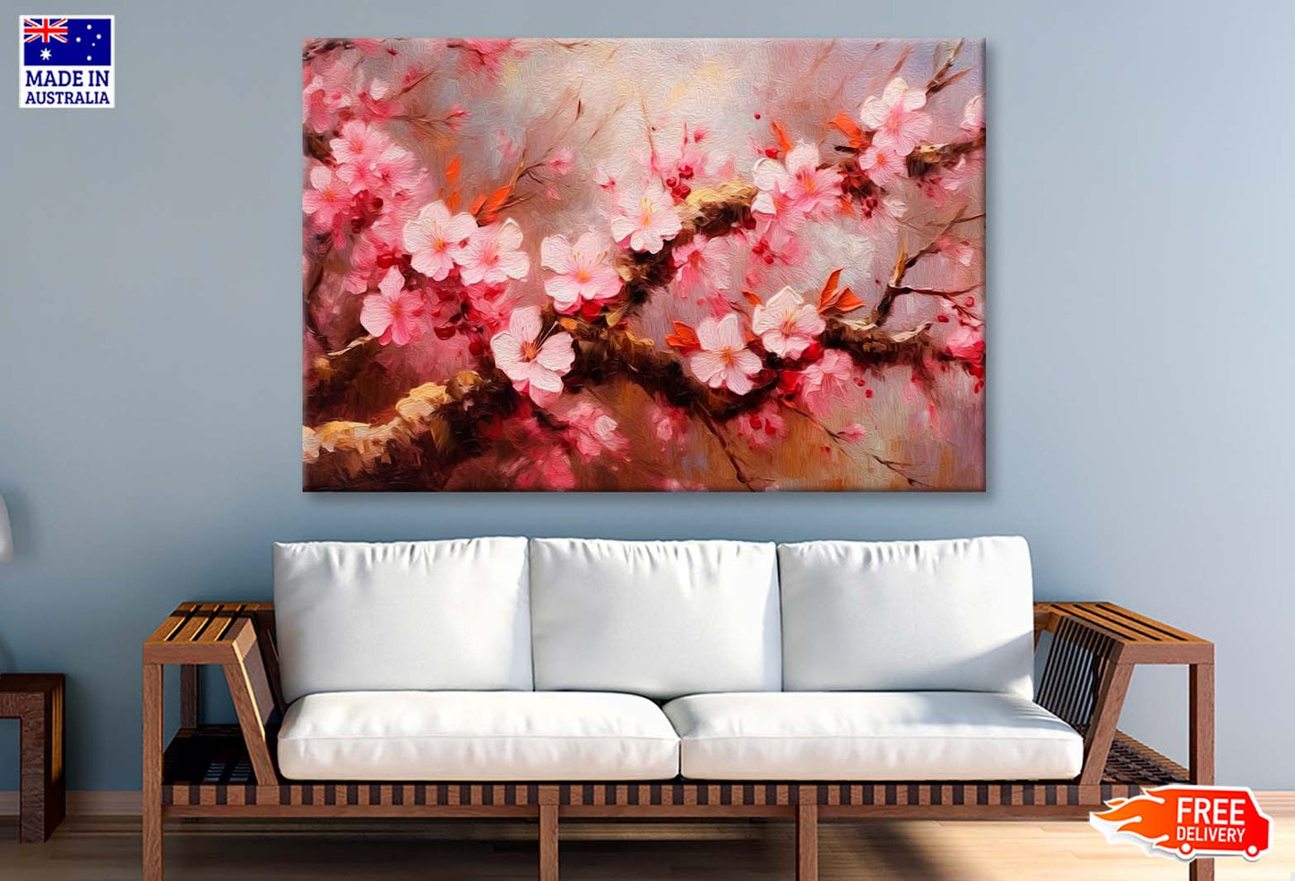 Abstract Blossom Flowers Wall Art Limited Edition High Quality Print