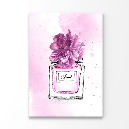 Purple Shaded Perfume and Flowers Print 100% Australian Made