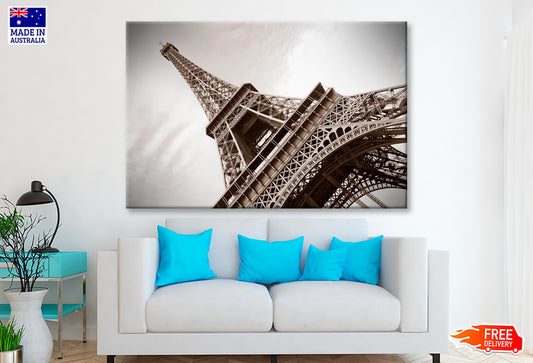 Sky Eiffel Tower, Paris View Wall Art Decor 100% Australian Made