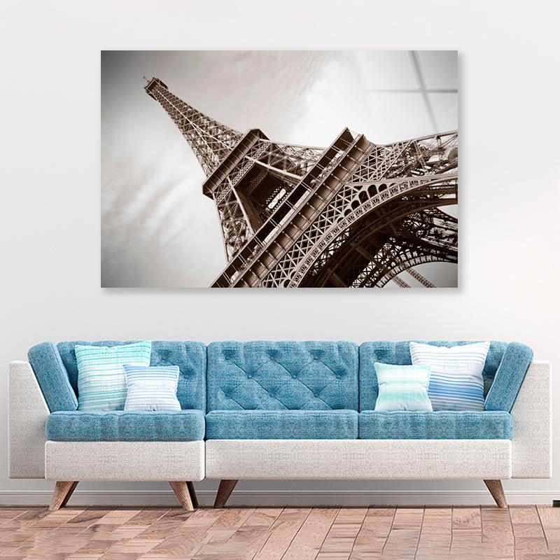 The Eiffel Tower, Paris Acrylic Glass Print Tempered Glass Wall Art 100% Made in Australia Ready to Hang