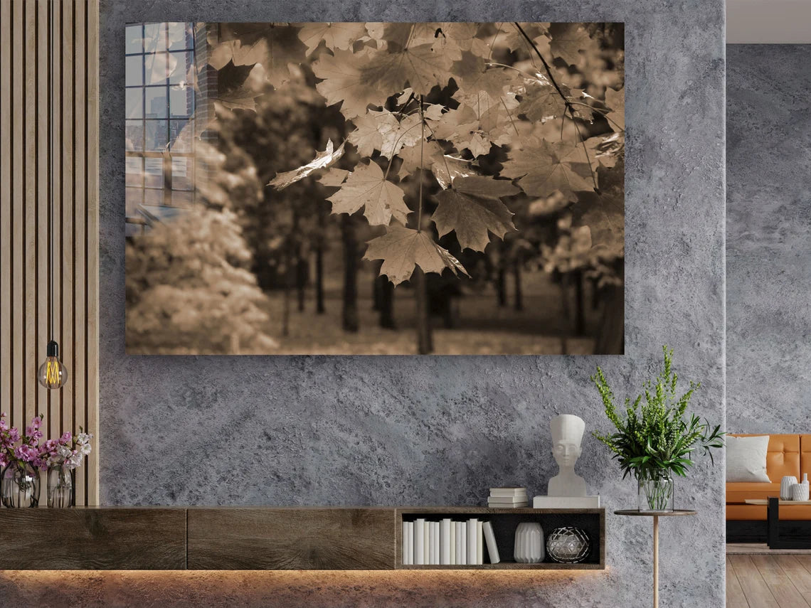 Autumn Tree Faded View UV Direct Aluminum Print Australian Made Quality