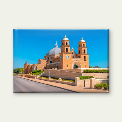Australian St Francis Xavier Cathedral in Gerladton  Wall Art Decor 100% Australian Made