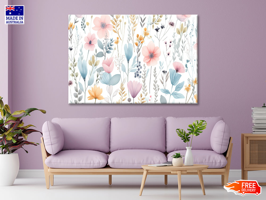 A Painting of Petals and Beautiful Flowers Print 100% Australian Made