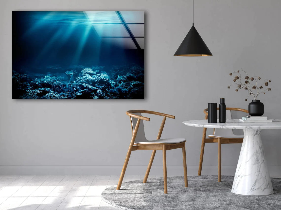 Sea Underwater View UV Direct Aluminum Print Australian Made Quality