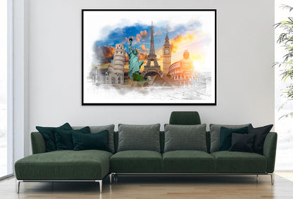 Famous Landmarks of The World Home Decor Premium Quality Poster Print Choose Your Sizes