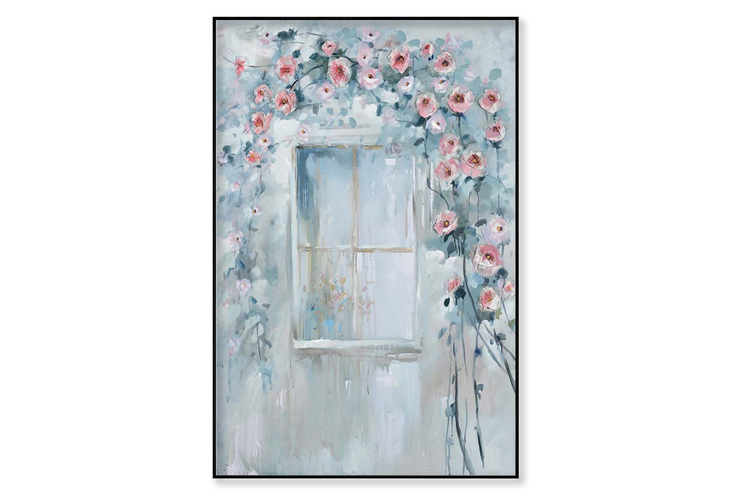 Windows Art Scenery, Spring, Flowers Wall Art Limited Edition High Quality Print