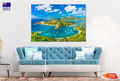 Antigua & Barbuda Coastal Print 100% Australian Made