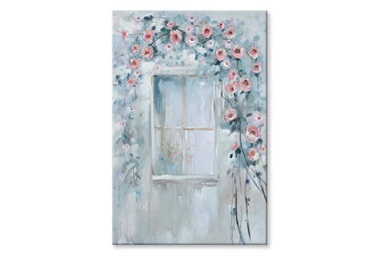 Windows Art Scenery, Spring, Flowers Wall Art Limited Edition High Quality Print