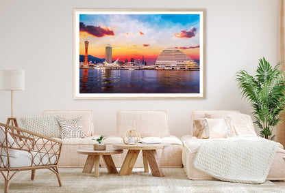 Skyline of Kobe with Evening Sky Home Decor Premium Quality Poster Print Choose Your Sizes