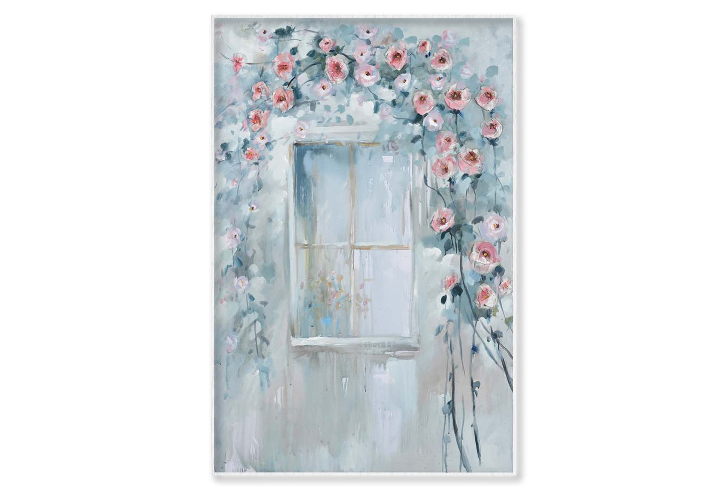 Windows Art Scenery, Spring, Flowers Wall Art Limited Edition High Quality Print