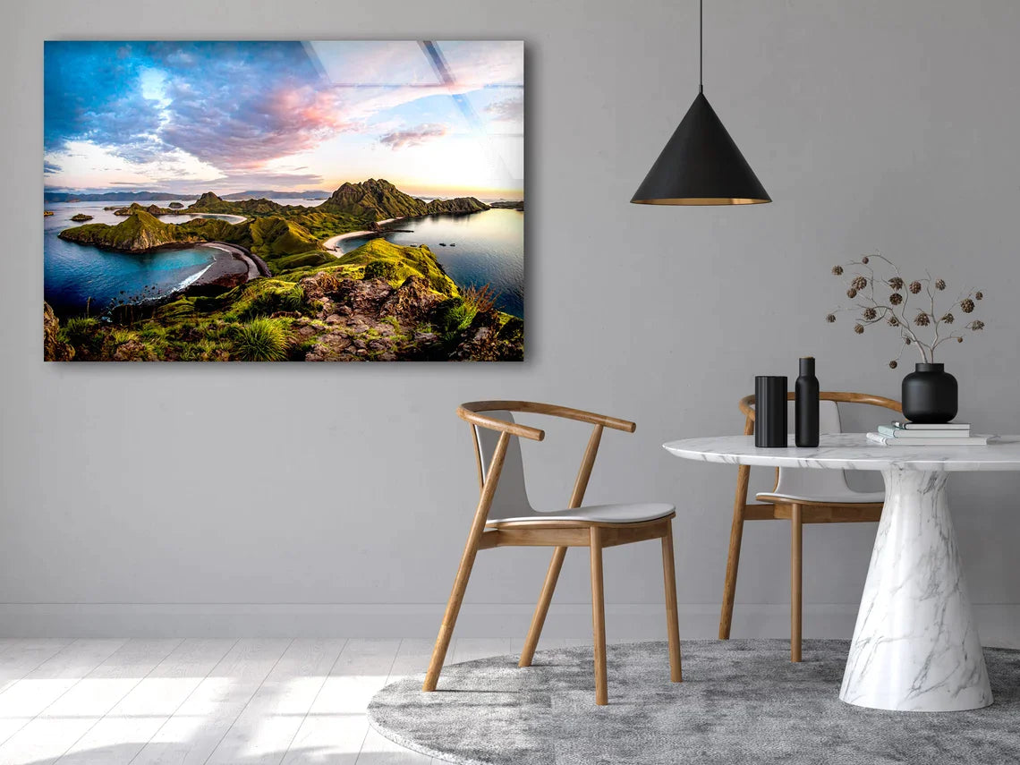 Island & Sea Sky View UV Direct Aluminum Print Australian Made Quality