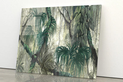 Tropical Plants and Trees Acrylic Glass Print Tempered Glass Wall Art 100% Made in Australia Ready to Hang