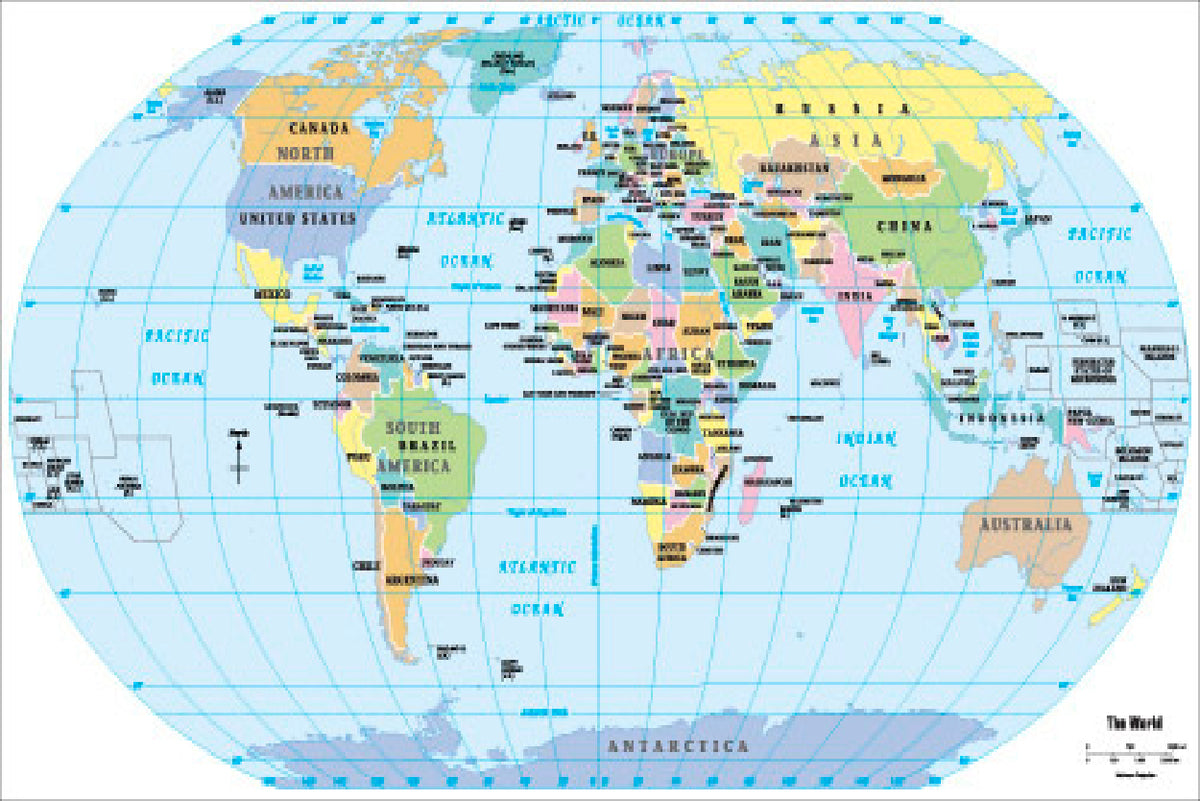 Maps In 2012 2012 World Political Map Home Decor Premium Quality Poster Print Choos