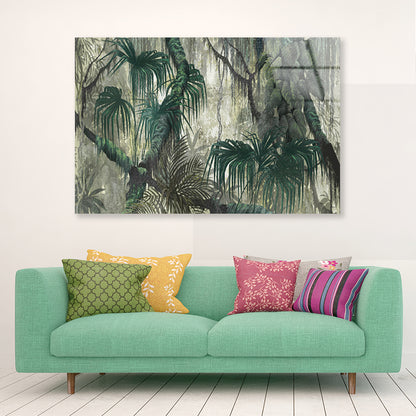 Tropical Plants and Trees Acrylic Glass Print Tempered Glass Wall Art 100% Made in Australia Ready to Hang