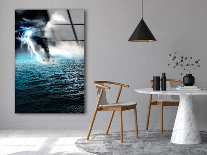 Hurricane Sea Digital UV Direct Aluminum Print Australian Made Quality