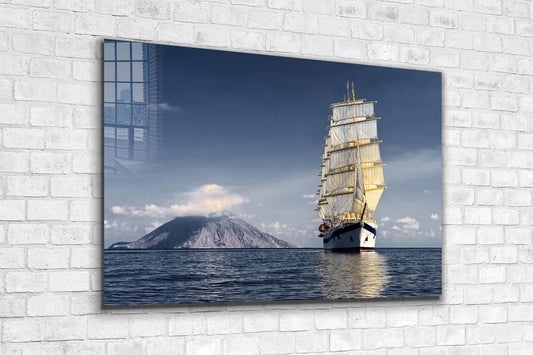 Sail Ship Ocean View UV Direct Aluminum Print Australian Made Quality