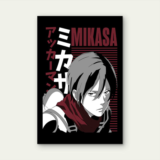 Burgundy Kanji Synthwave Graphic 60x90cm Metal Print Ready to Hang