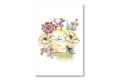 Yellow Perfume Wall Art Limited Edition High Quality Print Stretched Canvas None