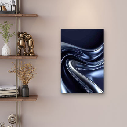 Liquid Metal Flow Designs 60x90cm Metal Print Ready to Hang
