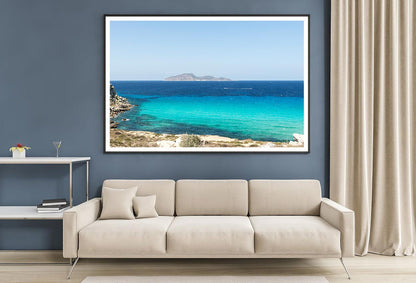 Favignana Island Beach With Ocean Home Decor Premium Quality Poster Print Choose Your Sizes